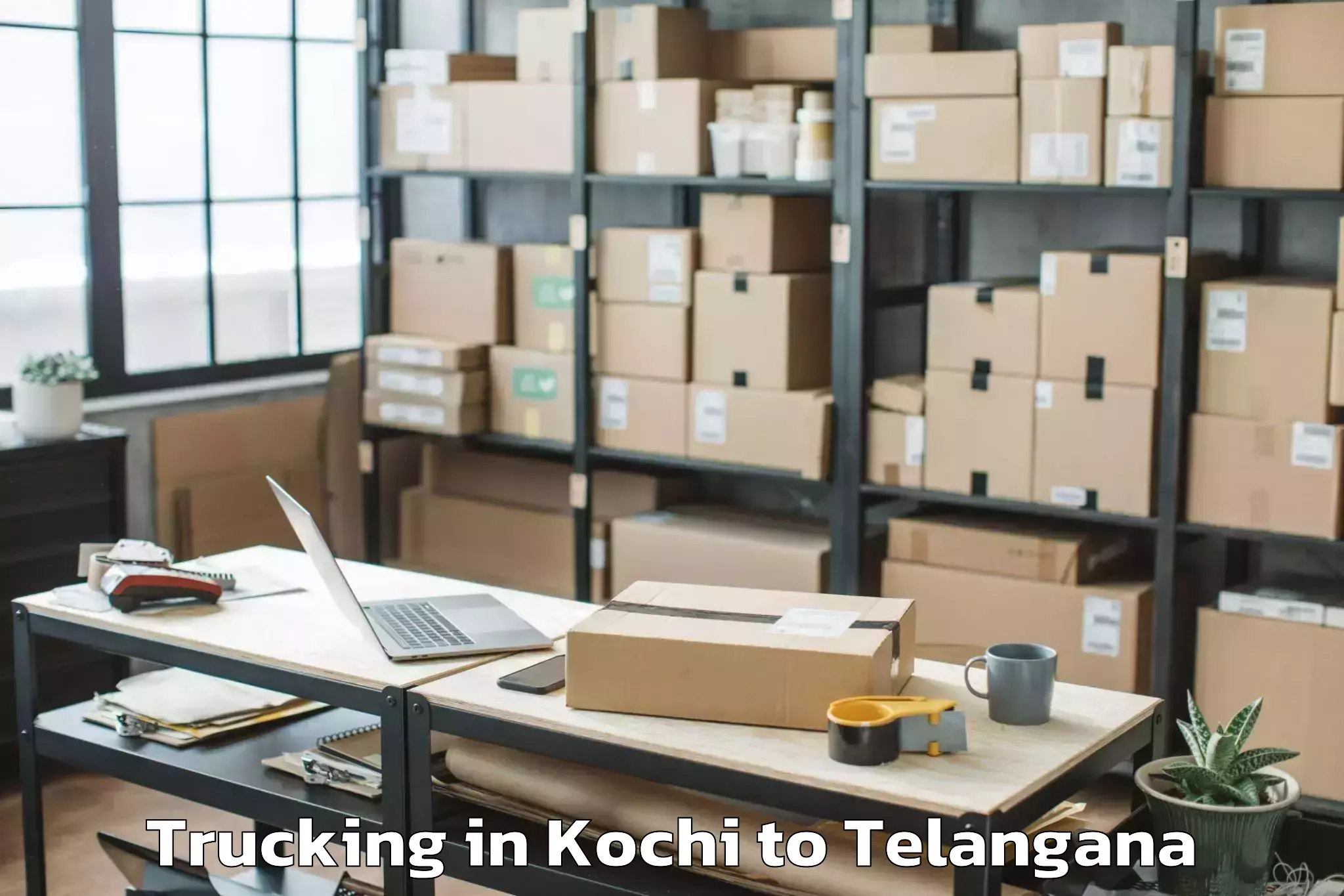 Easy Kochi to Cherla Trucking Booking